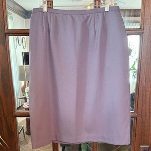 Koret Petite Vintage Purple Pencil Skirt Side Pockets Size 18